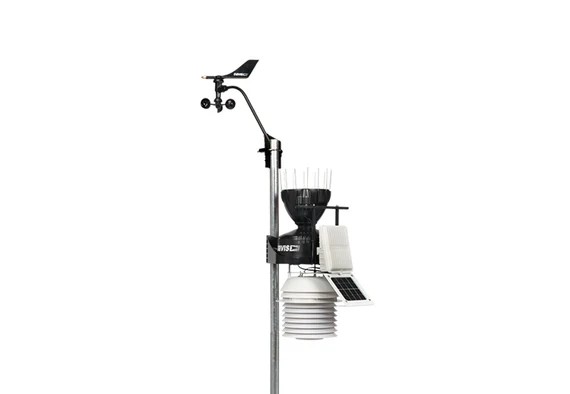 Davis Vantage Pro2 GroWeather Cabled Sensor Suite Weather Station with 24-Hour Fan-Aspirated Radiation Shield, 6825OV